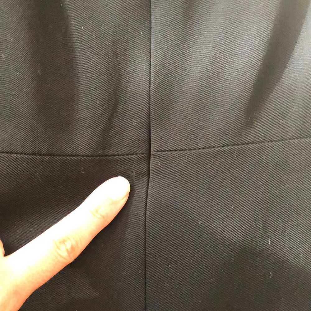 💯% wool J. Crew little black dress midi Sz. 6 - Picture 6 of 6